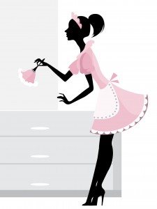 Sissy Maid Cleans Up